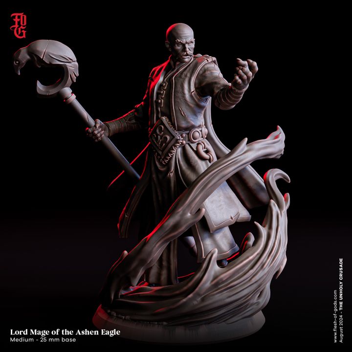 Lord Mage of the Ashen Eagle (Human Wizard)