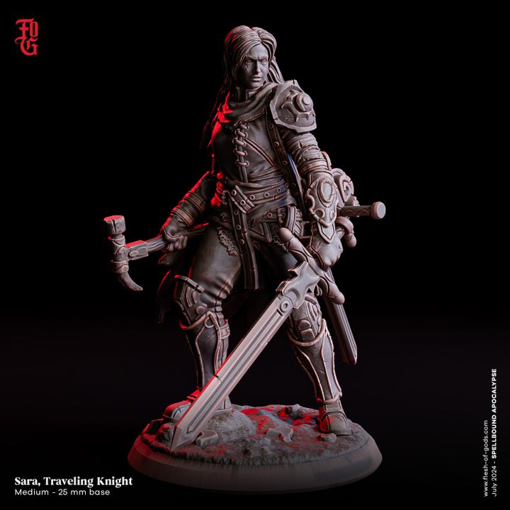 Sara, Traveling Knight (Human Fighter)
