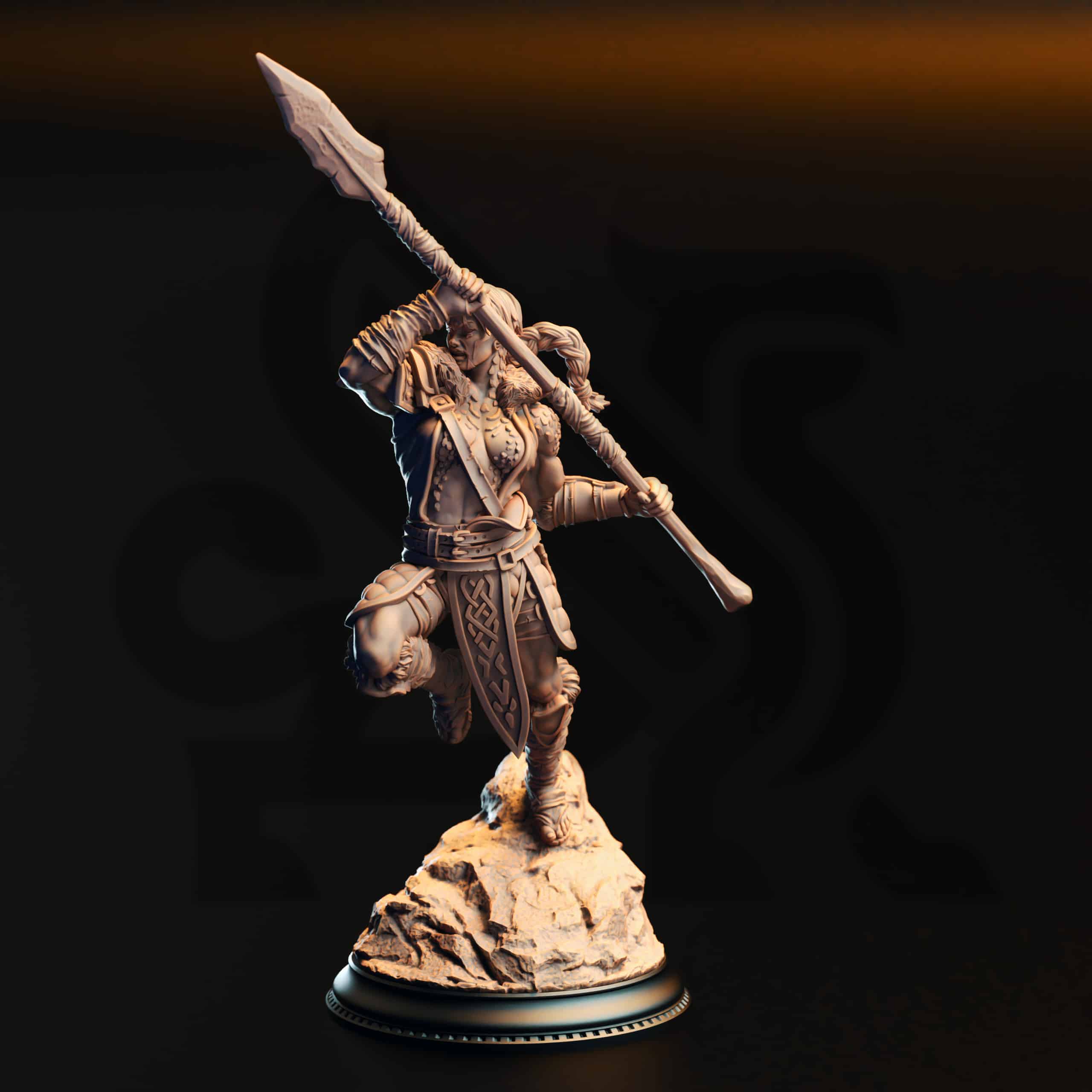 Illyria Spineshatter – Half-Dragon Barbarian
